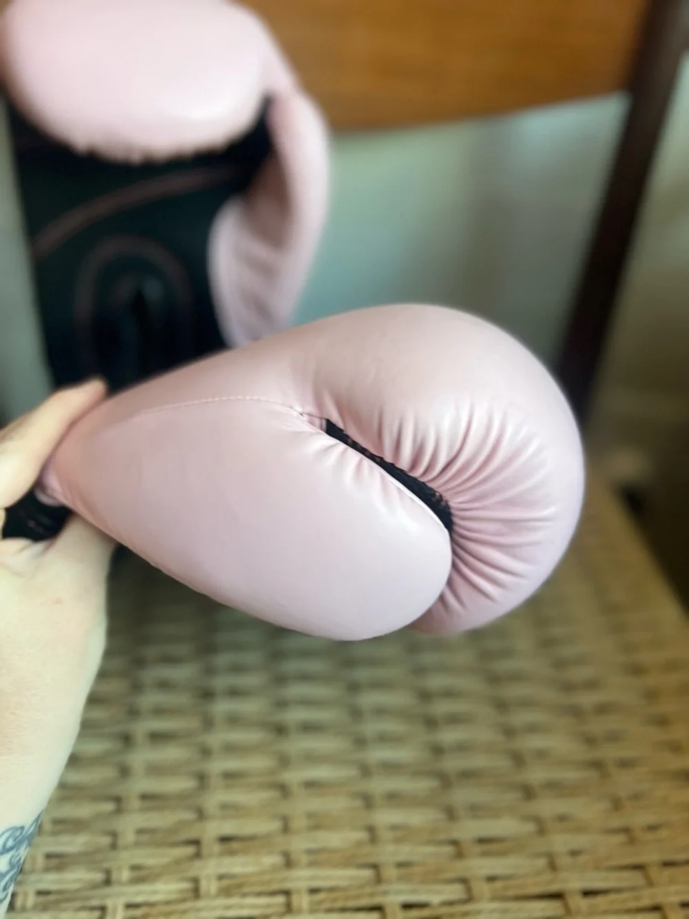 Century Boxing Gloves Pink Black Training Sparring Gloves Kickboxing Fitness